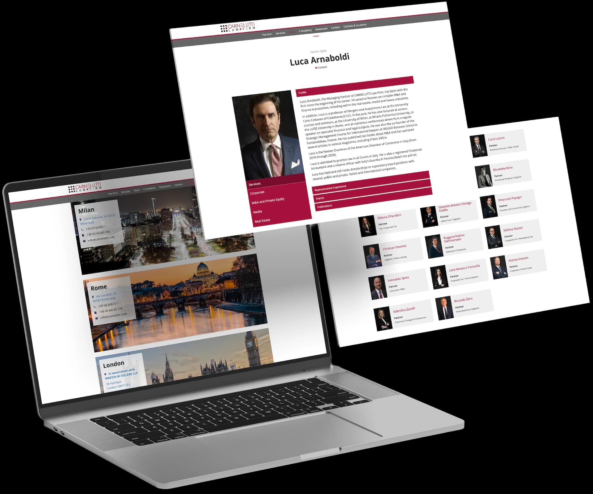 Carnelutti Law Firm - Mockup